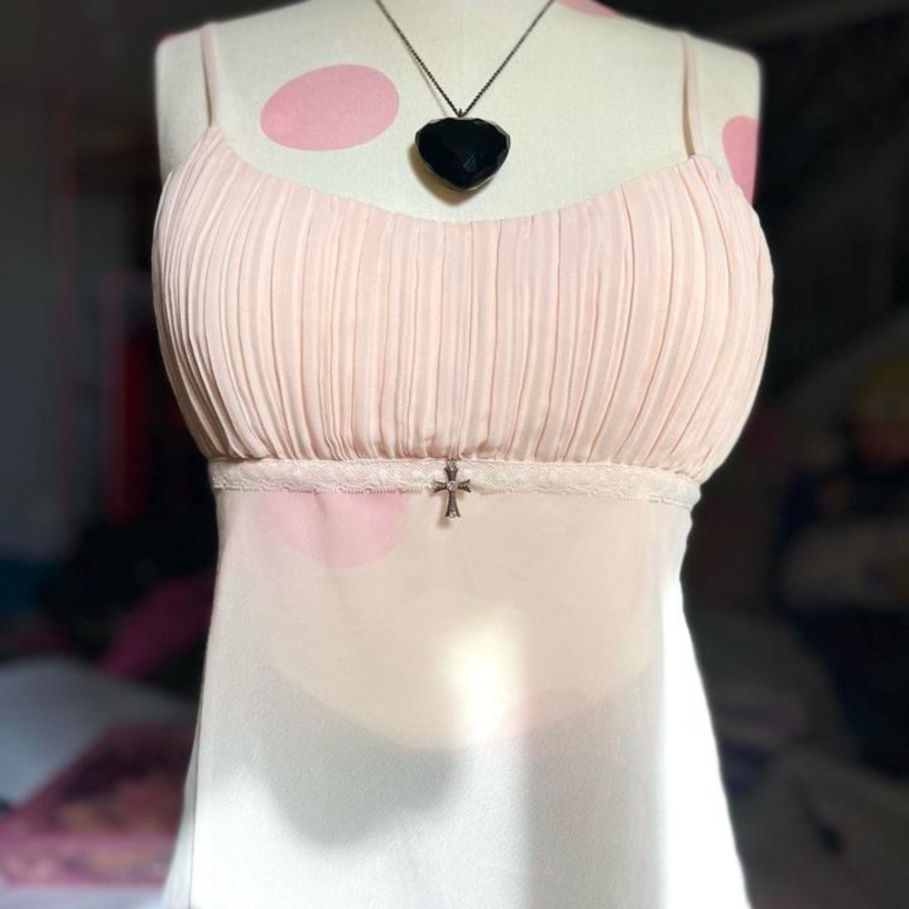 Pink Babydoll sheer dress (or top)